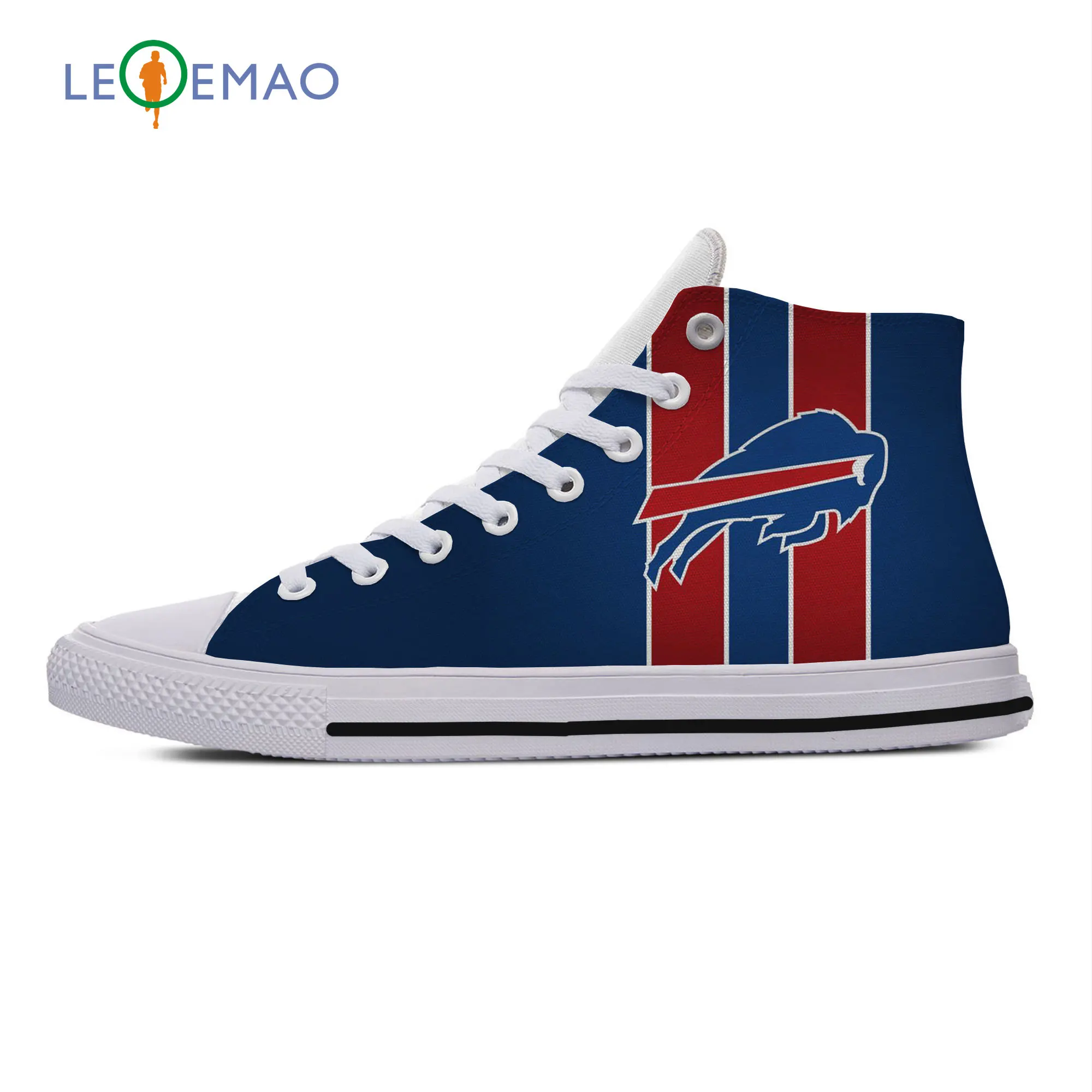 Bills Custom Canvas Sneakers Buffalo Fans High Quality Handiness Flats Running Shoes Comfortable Big White Zapatillas