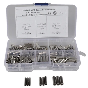 

200Pcs Exposed Ferrule Kit Electrical Terminal End