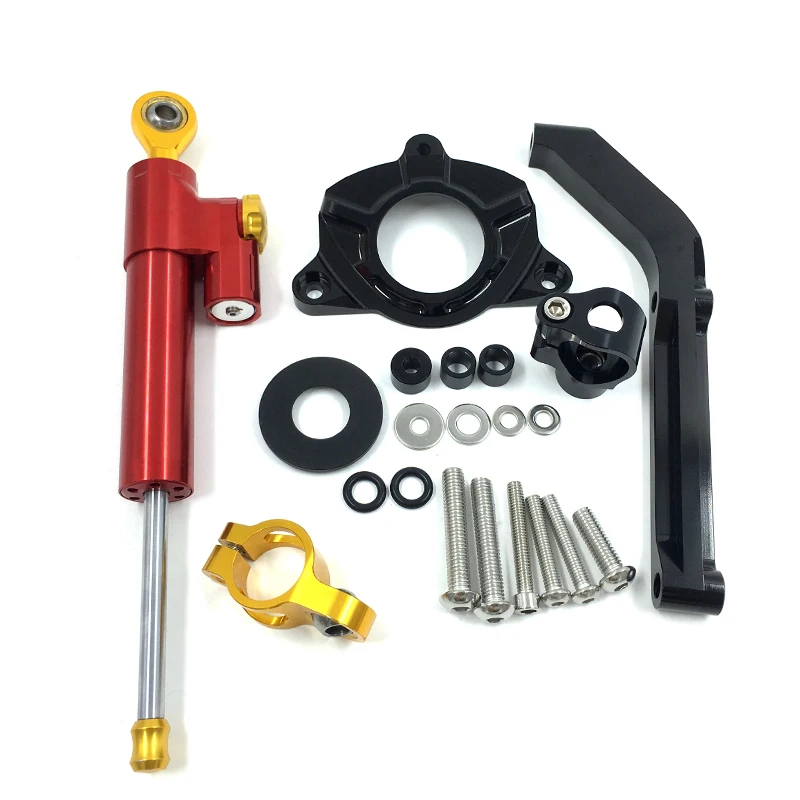 Motorbike CNC Damper Steering StabilizerLinear Reversed Safety Damper+Bracket  (7)