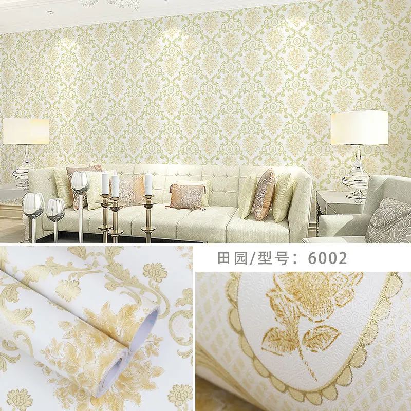 

European Self-Adhesive Wallpaper for Living Room Bedroom PVC Vinyl Waterproof Wall Stickers Wall Decor Film Contact Paper Mural