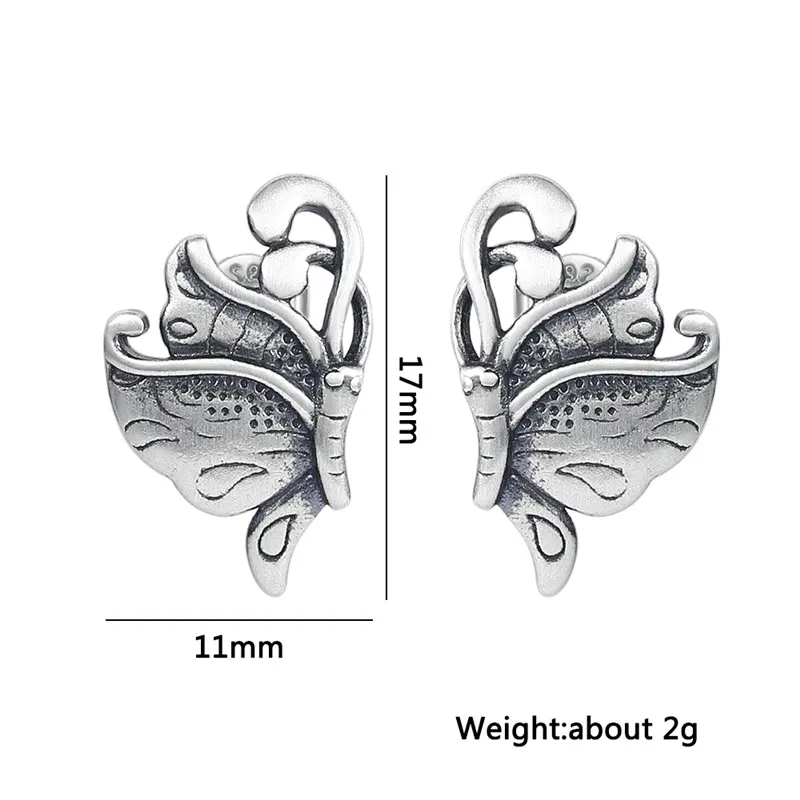 V. YA бабочка ретро серьги 925 пробы серебряные серьги для женщин массивные ювелирные изделия Brincos Pendientes bijoux