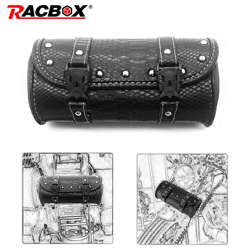 Motorcycle Backpack Saddle Bag Leather 