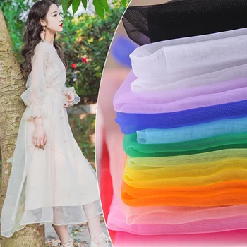 

Tulle Roll Event Party Yarn 1.5*2m Hot Sale Sheer Organza Fabric Wedding Decoration Mariage Birthday Popular Festival Supplies