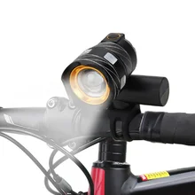 15000LM T6 USB Rear Light Adjustable Bicycle Light 3000mAh Rechargeable Battery Zoom Front Bike Headlight Lamp with Taillight