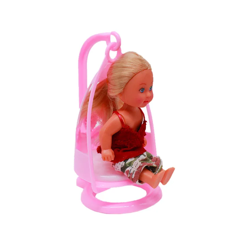 Doll House Accessories Furniture Chair Shoe Rack Mirror Suitable For 30Cm Dolls And Bjd 1:12 Toys Diy