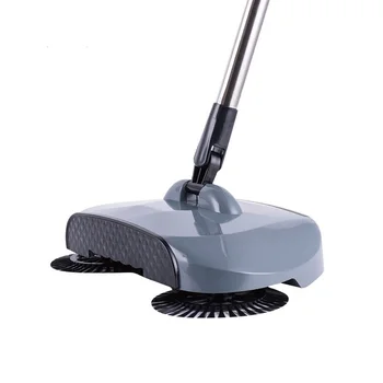 

Stainless Steel Sweeping Machine Push Type Hand Push Broom Dustpan Handle Household Cleaning Package Hand Push Sweeper Mop Gra