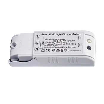 

Stepless Remote Control Breaker Electronic APP AC100-240V Home LED Light Smart Voice Automation Module WIFI Dimmer Switch