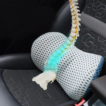 

Pure Memory Foam Back Cushion Car Seat Office Chair Lumbar Support Back Pillow for Lower Back Pain Relief