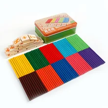 Монтессори арифметические палочки материалы Обучающие Развивающие математические игрушки для детей детский сад когнитивные головоломки математические