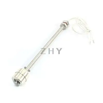 

395mm Long Wire Liquid Level Sensor Single Ball Stainless Steel Float Switch