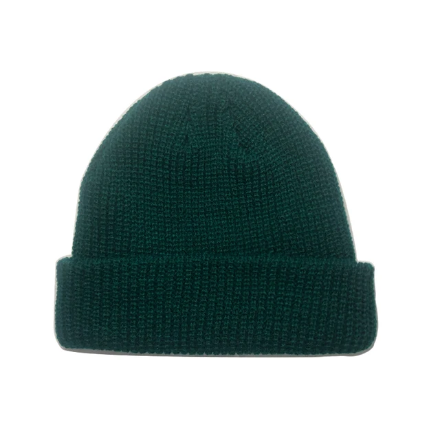Fashion Hip Hop Beanie Knitted Hat Men Skullcap Women Winter Warm Brimless Baggy Melon Cap Cuff Docker Fisherman Beanies Hats Dark Green