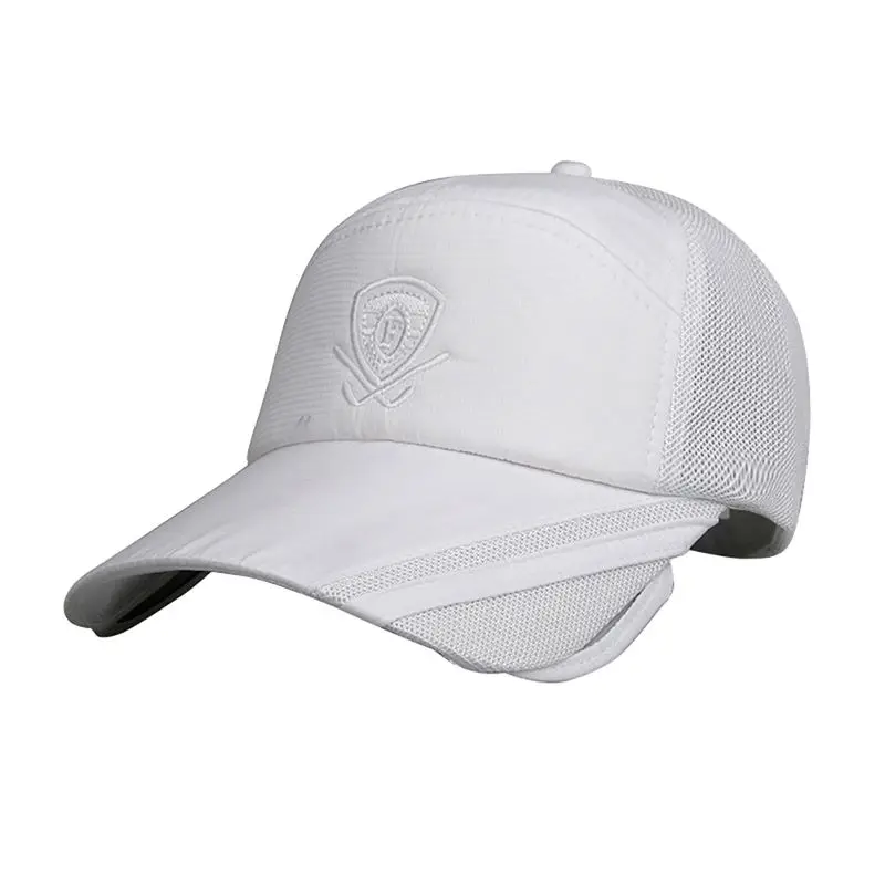 

Cotton Golf Cap Men Sunshade Baseball Cap Embroidered Printed Adjustable Brim Mesh Cotton Golf Hat Headwear Outdoor Sports