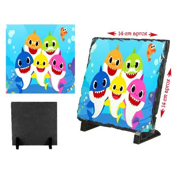 

SLATE PLAQUE BABY SHARK ANIMATED SERIES CHILDREN photo frame photo holder