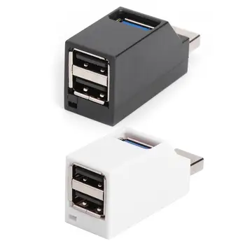 

3 Port USB 3.0 Splitter Hub High Speed ​​High-quality Plastic Durable Portable Mini Data Transfer Splitter Box Adapter