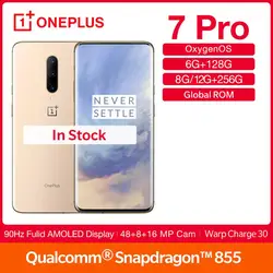 Смартфон OnePlus 7Pro с глобальной прошивкой, 90 Гц, дисплей 6,67 дюйма, Восьмиядерный процессор Snapdragon 855, NFC UFS 3,0, аккумулятор 4000 мАч, камера 48 МП
