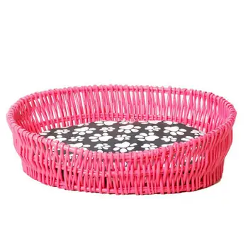 

Kennel rattan four seasons universal removable and washable cat nest rattan wicker weaving pet nest large and small kennel pet b