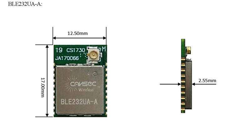 BLE232 низкая стоимость/низкая мощность/модуль bluetooth 5,0/ST чип/SRRC