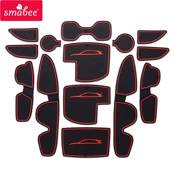 

pad For Hyundai I30 I30 N 2017-2018 Gate slot pad for Interior Accessories Mat Cup Door groove mat