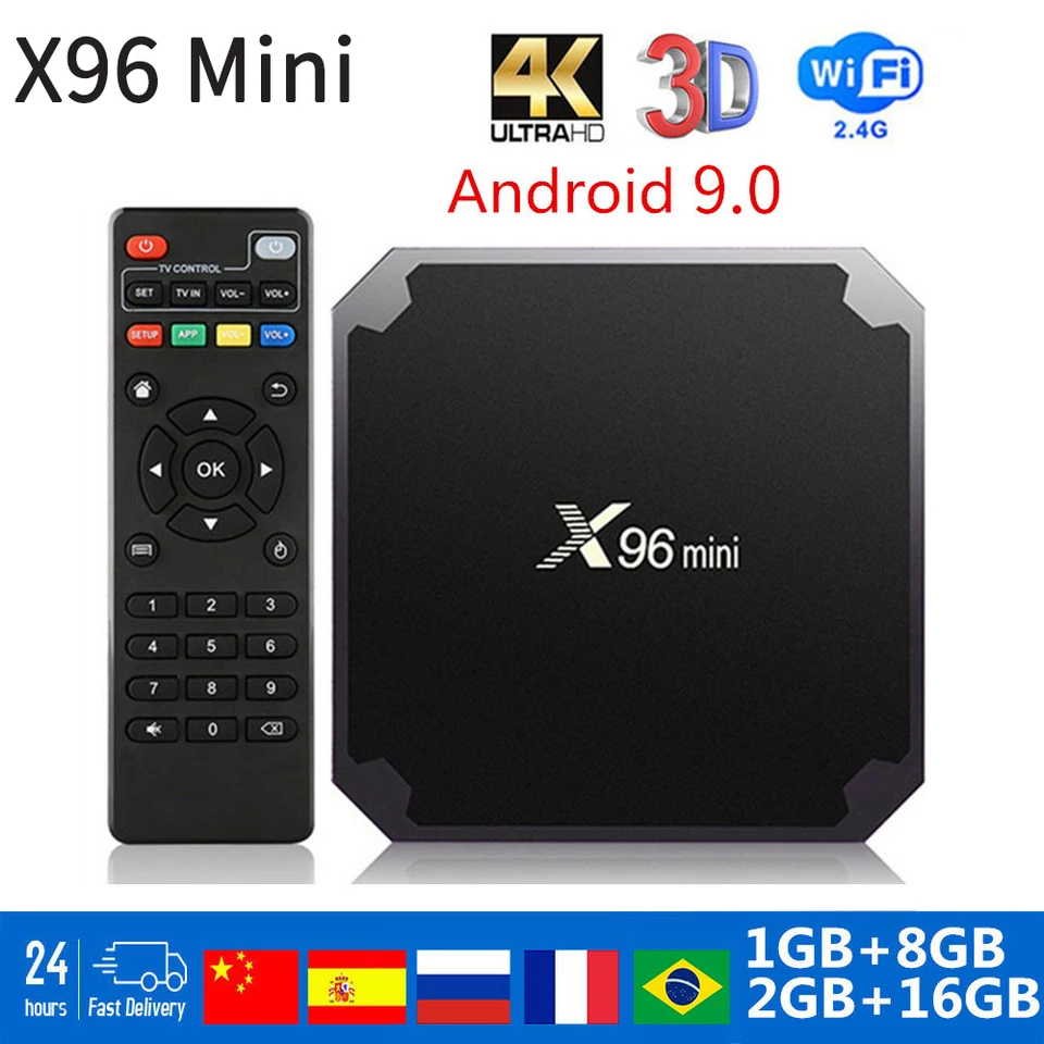 Box Smart TV X96 Mini (Android - 4K Ultra HD - 2 GB RAM - Wi-Fi)