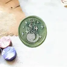 Флакон Луна воск печать на заказ Воск Печать комплект свадебные приглашения уплотнение воск печать луна и звезды Воск Печать комплект печатей