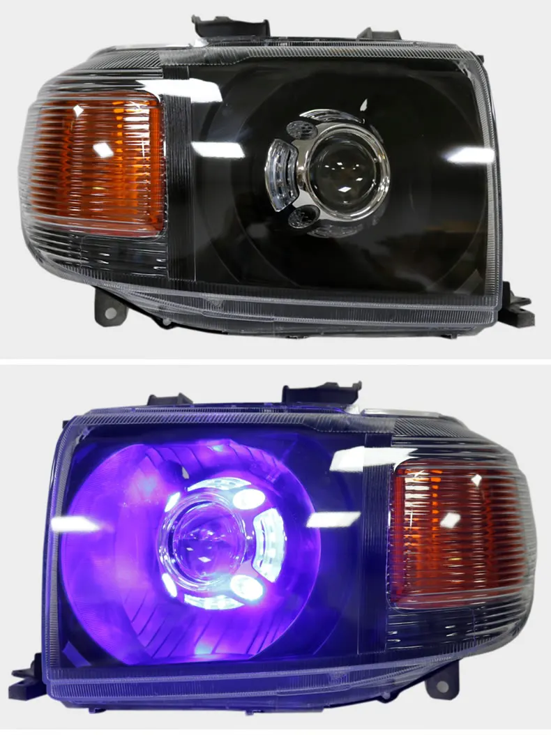 

Car HID LED Headlight for Toyota Land Cruiser LC76 4500 FJ70 LC70 LC75 Angel Eye DRL Daytime Running Light With Projector Lens