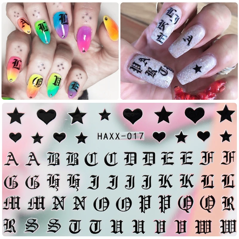 

1 Sheet of 3D Stickers for Nail Gold Stickers for Nail Metal Decorations for Nail Manicure Stickers Nail for Tips