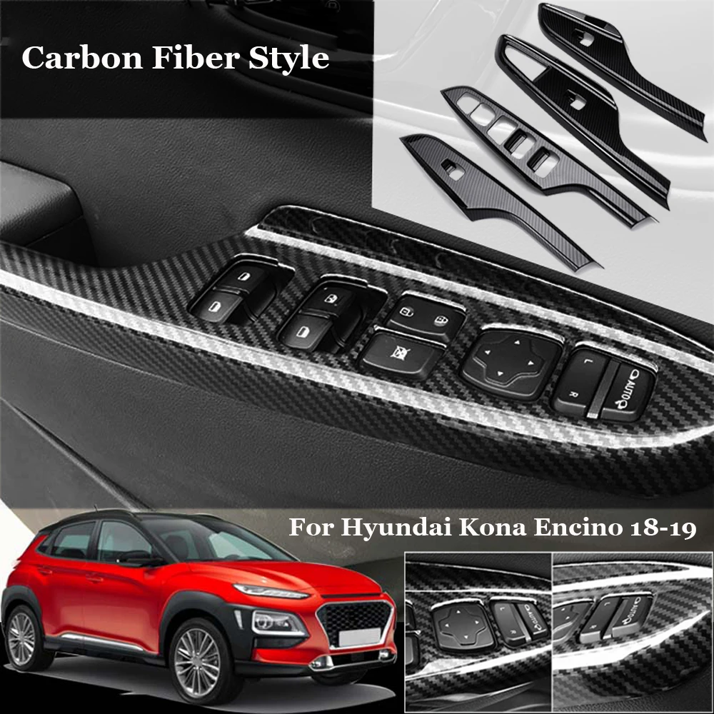 

Carbon Fiber Style Window Lift Vehicle Interior Door Switch Replacement
