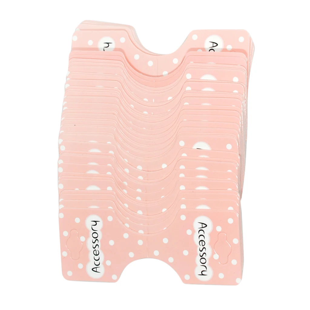 Hair Clip Jewelry Display Cards Multicolor Craft for Handmade Crafts Supply 50pcs