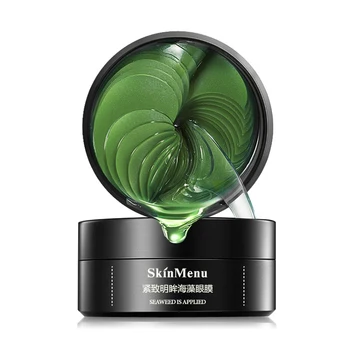 

NEW 60Pcs/Box Eye Patches Pad Anti Aging Dark Circle Collagen Green Seaweed Eyes Mask Gel EY669