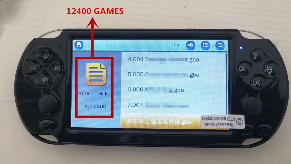 2019 version X7/X9 Plus Handheld Game Player 5.1 Inch HD  8G ROM Built in 10000 Games TV Output Multimedia Video Game Console