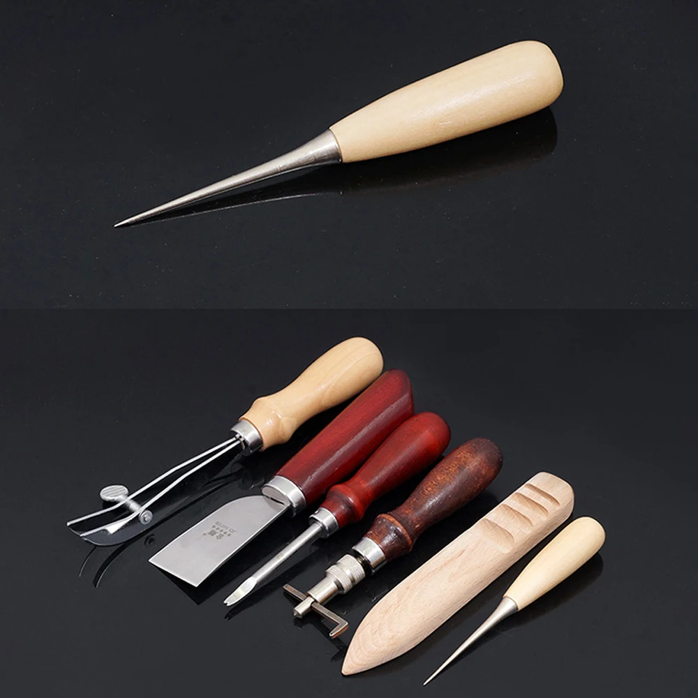 Профессиональный 6 шт. Кожа ремесло набор инструментов ручной Leathercraft аксессуары кожа слесарный набор инструментов