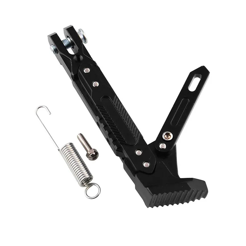 Черная универсальная пластиковая боковая подставка для мотоцикла подножка