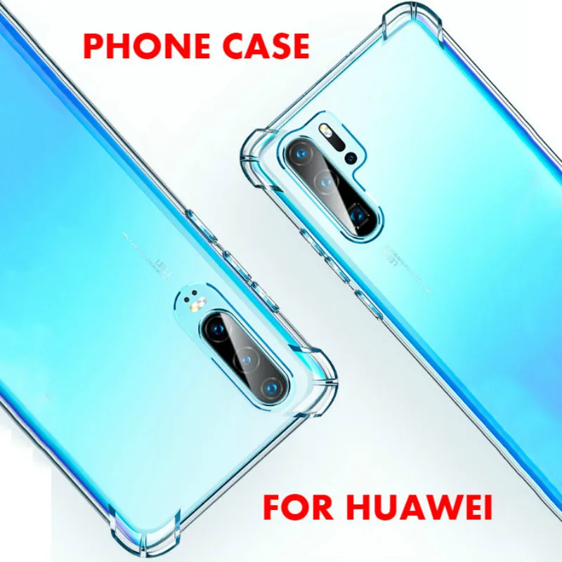 С предохранительными подушками противоударный чехол для huawei Honor 20 Pro 9X 10i 20i Nova 5 5i Pro Коврики 30 Pro P30 P20 Lite Y9 премьер- Прозрачная Обложка из полиуретана