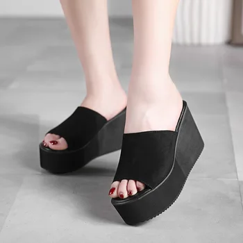 

Summer New Style Korean-style Trend Wedge Sandal High-Heel Thick Bottomed Waterproof Platform Sandals Slipper