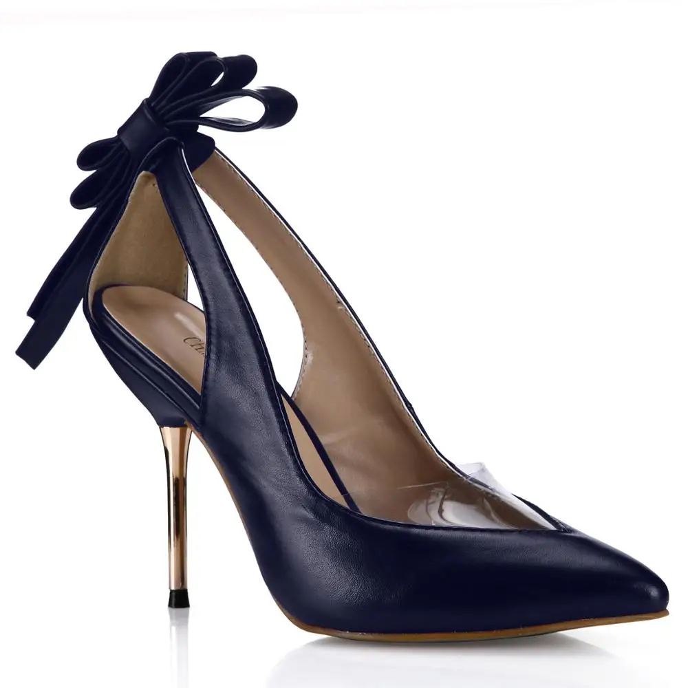 

Spring Autumn New 11cm High Heel Pumps Fashion Women Stiletto Thin heel Pointed Toe Bowing Sexy Party Dress Lady Shoe 5D-7a