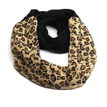 

Knitted Leopard Scarf Fashion Adult Soft Knitted With Tag