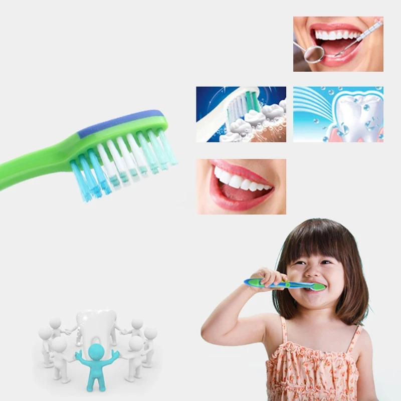 5 шт./лот мягкая детская зубная щетка с изображением медведя из мультфильма, гигиена полости рта, уход за детьми R3MF