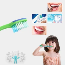 5 шт./лот мягкая детская зубная щетка с изображением медведя из мультфильма, гигиена полости рта, уход за детьми R3MF