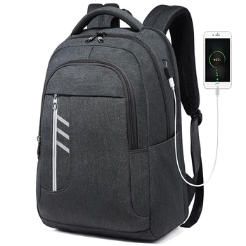 

Men USB Charging Backpacks Waterproof Oxford Backpack Business Laptop Bagpack Teenager Boys School Bag Travel Rucksacks Mochilas