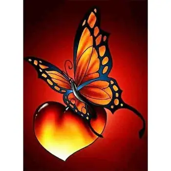 

Diamond Mosaic Full Drill 5D Sets Rhinestone Art Butterfly And Love Cross Stitch Decoration Kits Art