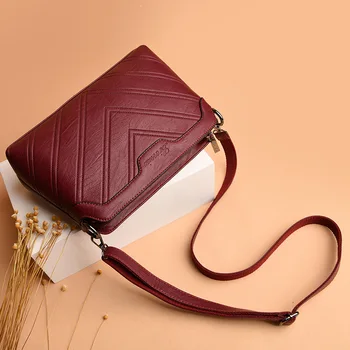 

Johnature Elegant Women Bag 2020 New Korean Fashion Soft Leather Shoulder Bags Leisure Solid Color Hight Quality Messenger Bag