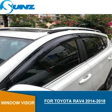 Side windows protector door visor For Toyota Rav4 2014 2015 2016 2017 2018 Wind shields  wind deflectors SUNZ