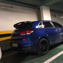 고품질 탄소 섬유 유니버설 스타일 리어 스포일러 테일 트렁크 부팅 윙 장식 자동차 스타일링 현대 i30 2008-up(China)