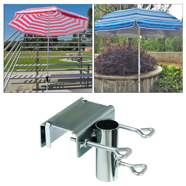 Tengerparti Terasz Esernyő Bilincs Pad Parasol Állvány Tartó Kerti - Image 5
