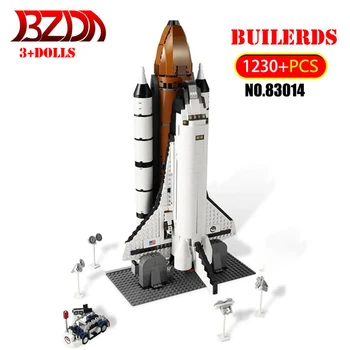 

BZDA Technic Rocket Toy 1230 PCS Shuttle Expedition Model Building Blocks Space Exploration Plane Rocket Compatible Toys