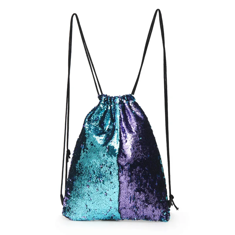 Новая мода блестки Drawstring Рюкзак луч порт s сумка для хранения карман сумка для покупок путешествия рюкзак