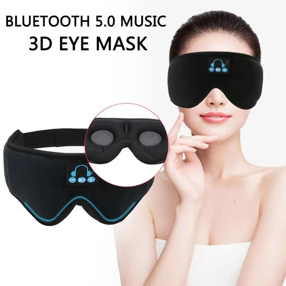 Bluetooth 5 0 3D беспроводные стерео наушники держатель телефона маска для глаз
