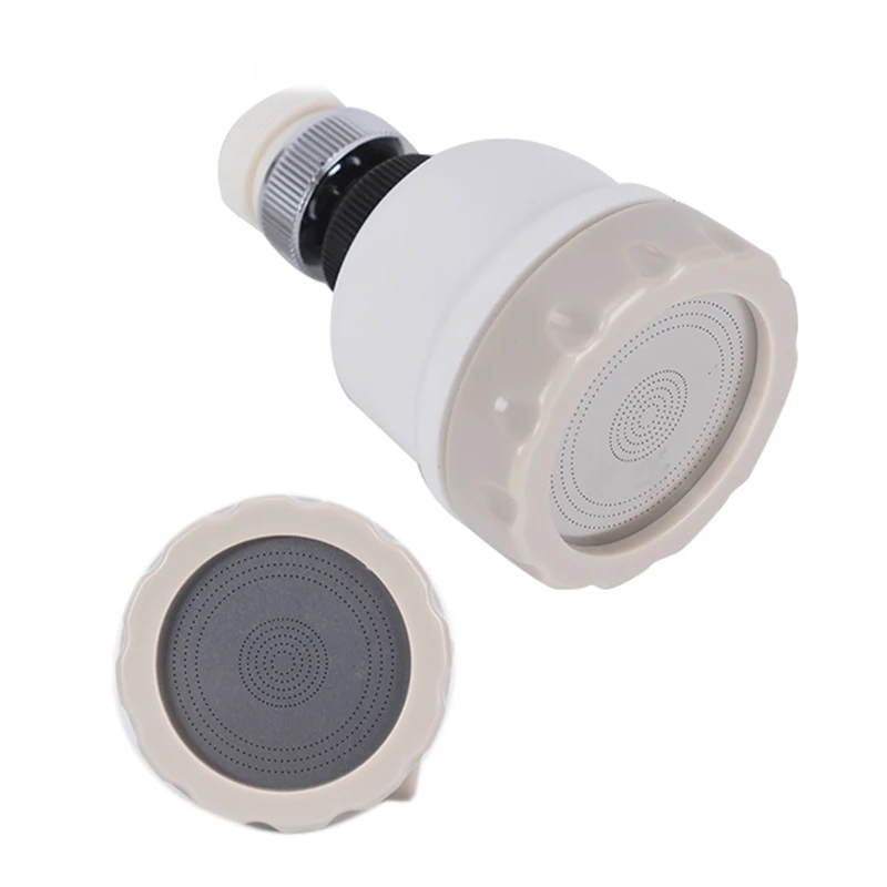 360 Degree Rotation Dual Spout Kitchen Sink Taps Sprayer Shower Head Bubbler Nozzle Faucet Water Saving Filters Faucet Mounted