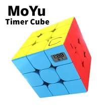 MoYu Cubing Classroom 3x3x3 Meilong Magic Timer Cube Stickerless Professional Puzzle Speed Cube Educational Toys For Children