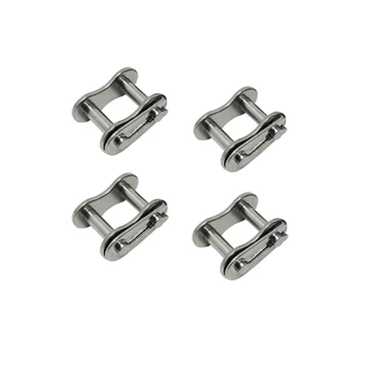 

08A-1 #40 Stainless Steel Roller Chain Connector Connecting Links Pitch 12.7mm/0.5 inch for Industrial Transmission 4pcs